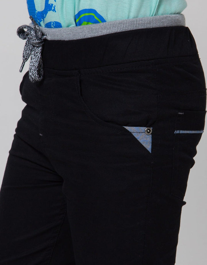 Little M Long Pants Woven Reg Double Rib Non Chambray Combination