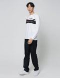 Cardinal Jeans T-Shirt Oblong Lengan Panjang Stripe