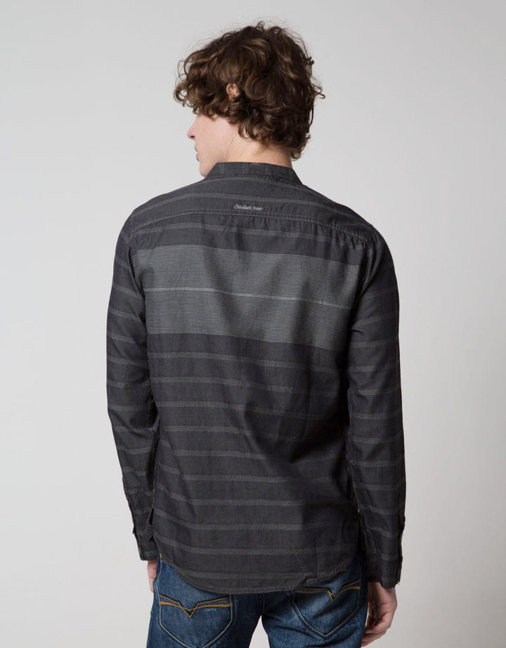 Cardinal Jeans Kemeja Koko Lengan Panjang Stripe