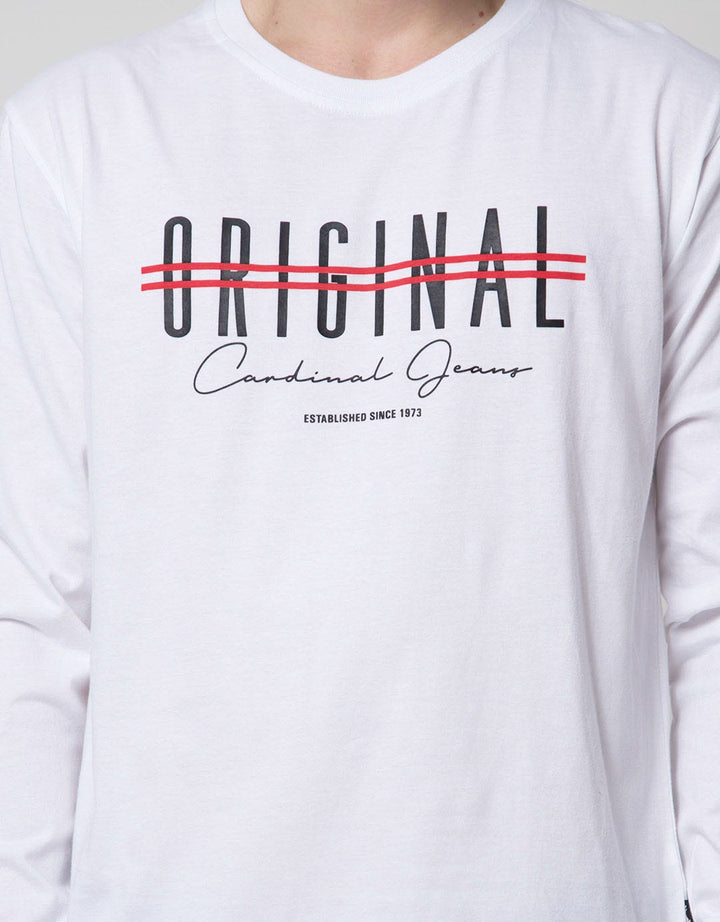 Cardinal Jeans T-Shirt Lengan Panjang Print Original