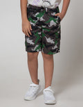 Little M Short Pants Woven Basic Dino Army