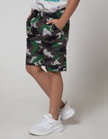 Little M Short Pants Woven Basic Dino Army