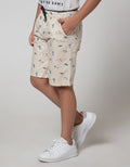 Little M Short Pants Woven Basic Print Rocket