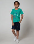 Little M Short Pants Woven Basic Print Dino