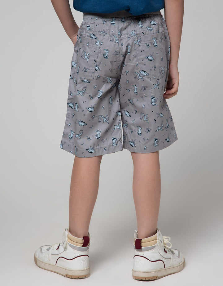 Little M Short Pants Woven Print Dino