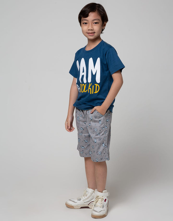 Little M Short Pants Woven Print Dino