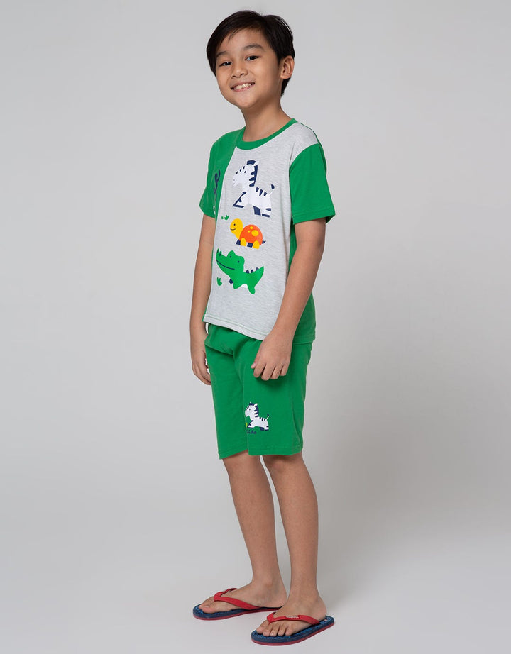 Little M Top Bottom Set Cut N Sewn Animal