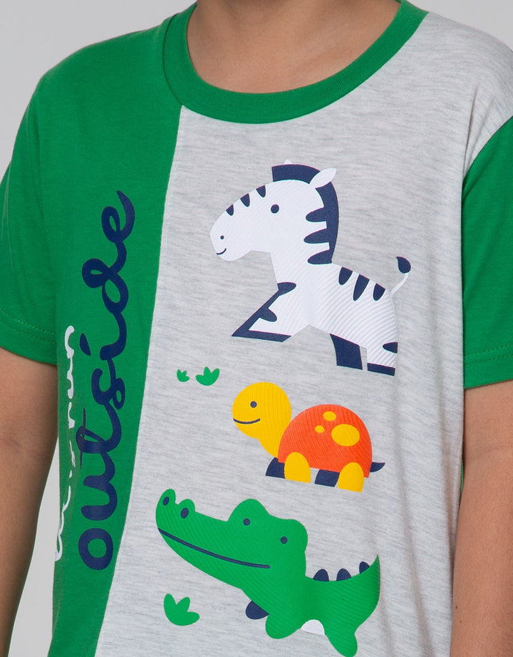 Little M Top Bottom Set Cut N Sewn Animal