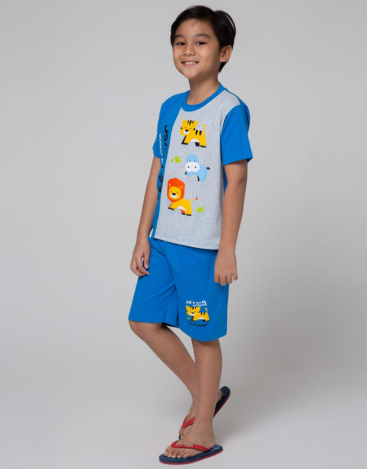 Little M Top Bottom Set Cut N Sewn Animal