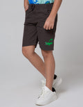 Little M Short Pants Woven Solid Rib Bordir Alligator