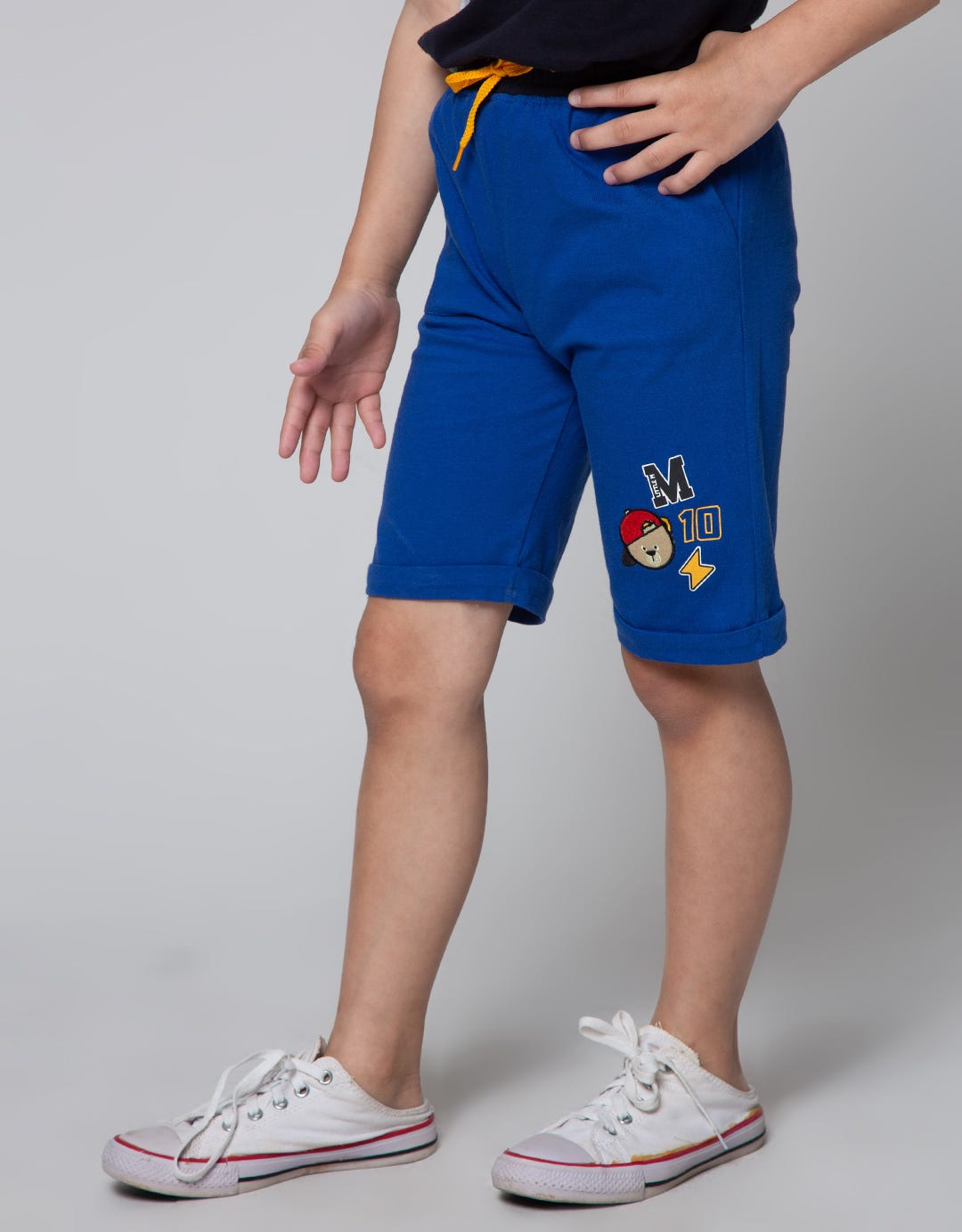 Little M Short Pants Knit Aplikasi Sj Kantong