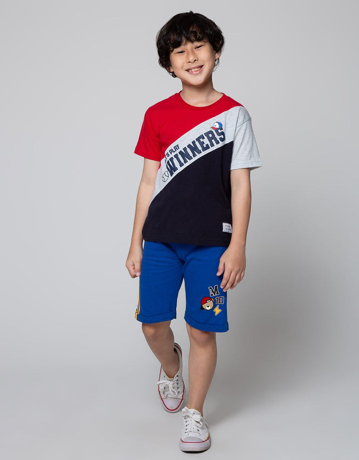 Little M Short Pants Knit Aplikasi Sj Kantong