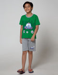 Little M Top Bottom Police Car T-Shirt Set
