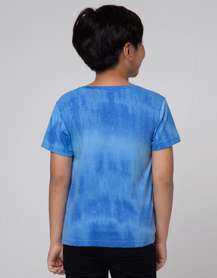 Little M Short Sleeve T-Shirt Tiedye Dino Ready Car