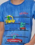 Little M Short Sleeve T-Shirt Tiedye Dino Ready Car