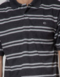 Cole Short Sleeve Polo Shirt Stripe Interlock