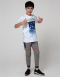 Nevada Short Sleeve T-Shirt Print Clouds Flying Plane