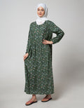 St. Yves Long Sleeve Maxi Dress Bunga Capung
