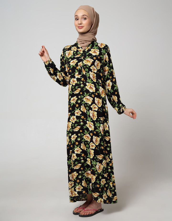 St. Yves Long Sleeve Maxi Dress Mawar Classic