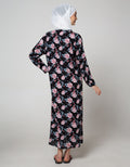 St. Yves Long Sleeve Maxi Dress Almond Dot