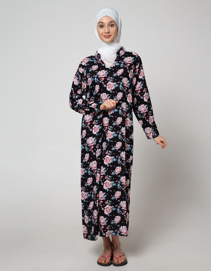 St. Yves Long Sleeve Maxi Dress Almond Dot