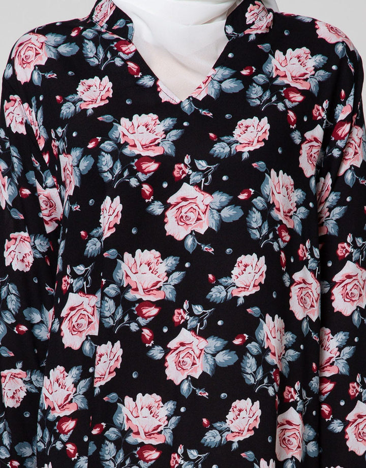 St. Yves Long Sleeve Maxi Dress Almond Dot