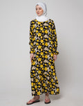 St. Yves Long Sleeve Maxi Dress Nasturtium Flower