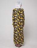 St. Yves Long Sleeve Maxi Dress Nasturtium Flower