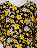 St. Yves Long Sleeve Maxi Dress Nasturtium Flower