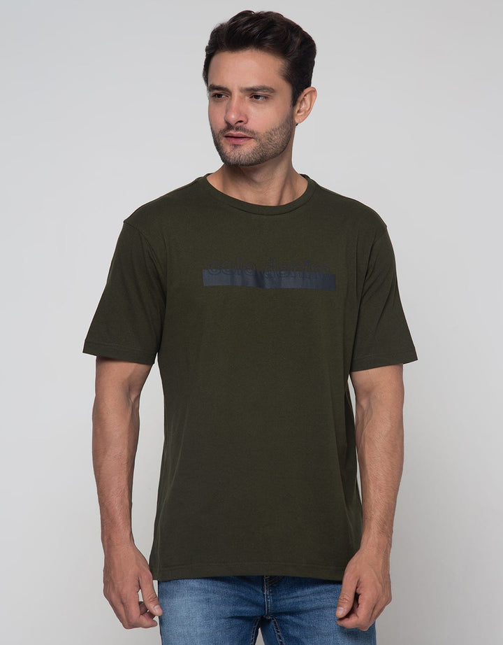 Cole Chest Stripe Print T-Shirt