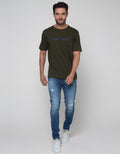 Cole Chest Stripe Print T-Shirt