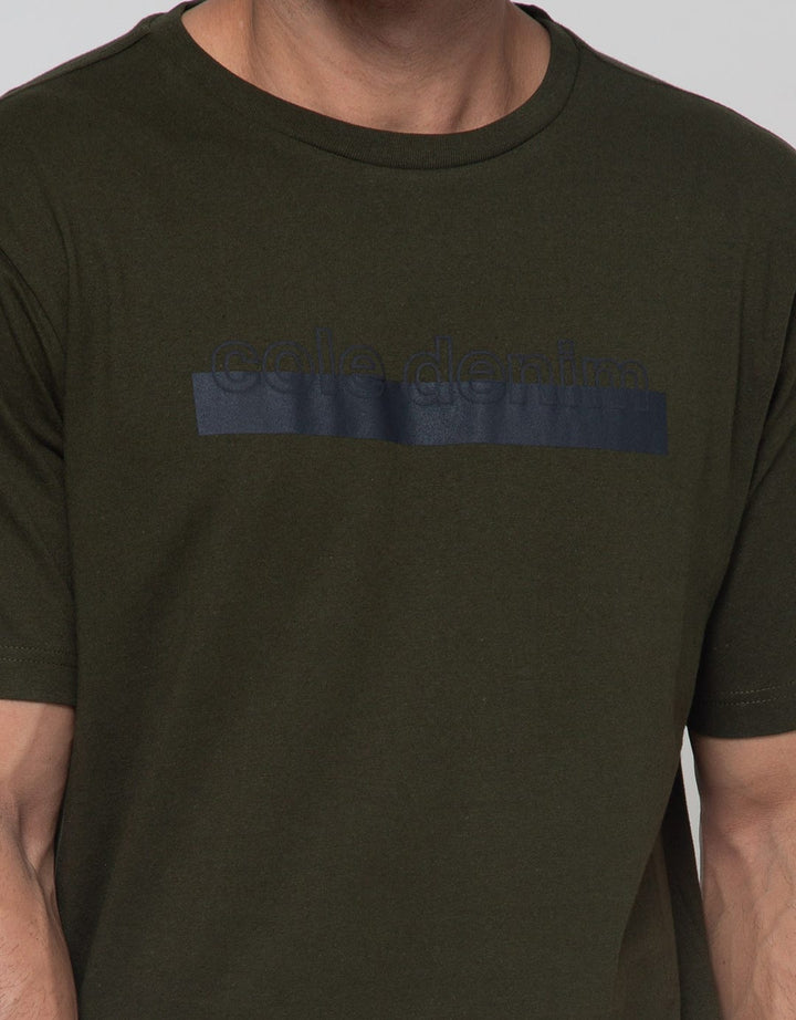 Cole Chest Stripe Print T-Shirt