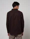 Cole Long Sleeve Shirt  Solid Slub 2 Pocket