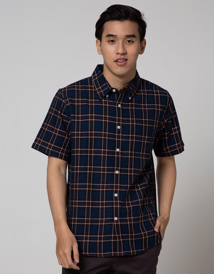 Cole Short Sleeve Shirt Oxford Check