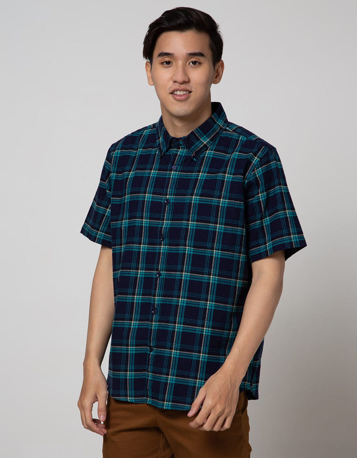 Cole Short Sleeve Shirt Twill Medium Check