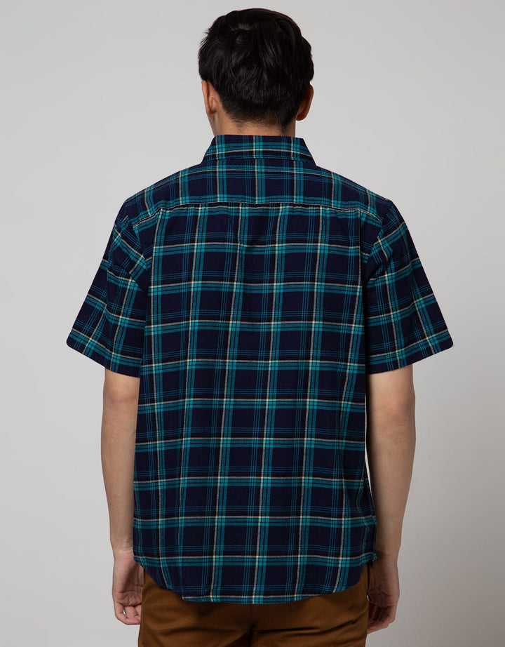 Cole Short Sleeve Shirt Twill Medium Check