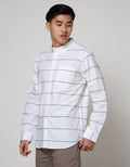 Cole Long Sleeve Shirt Stripe Oxford With Pocket