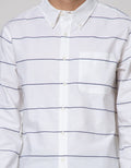 Cole Long Sleeve Shirt Stripe Oxford With Pocket
