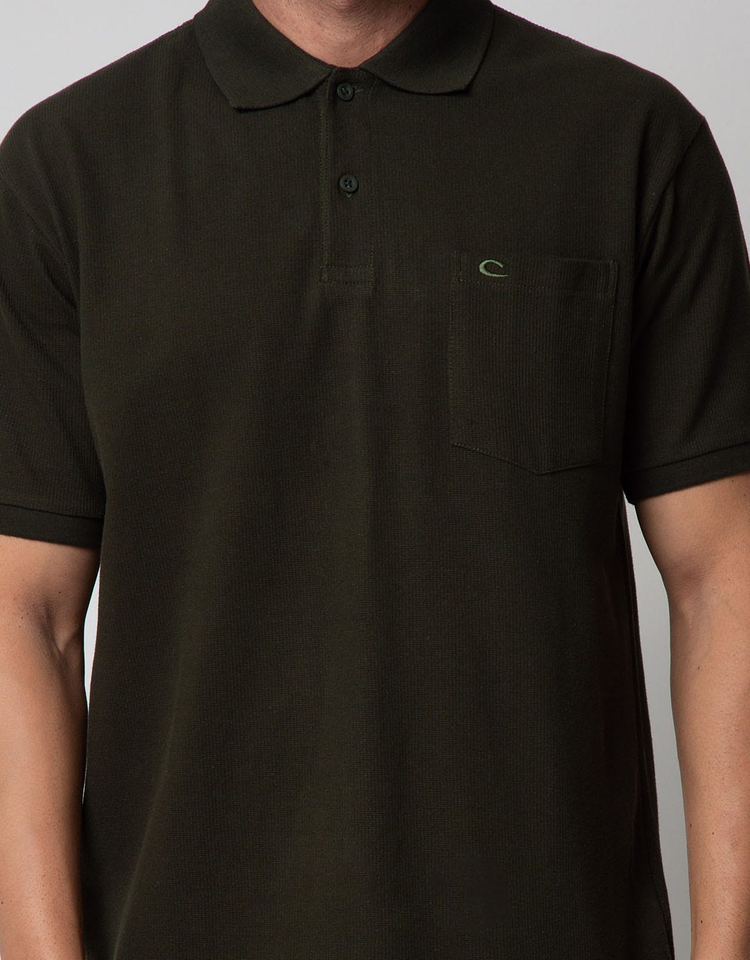 Cole Short Sleeve Polo Shirt Tex Waffle Basic