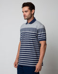 Cole Short Sleeve Polo Shirt Stripe Chest