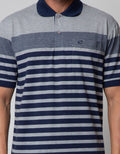 Cole Short Sleeve Polo Shirt Stripe Chest