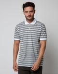 Cole Short Sleeve Polo Shirt Stripe Fider Two Tone Kombinasi