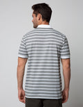 Cole Short Sleeve Polo Shirt Stripe Fider Two Tone Kombinasi