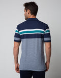 Cole Short Sleeve Polo Shirt Stripe Chest