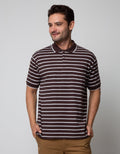 Cole Short Sleeve Polo Shirt Interlock Stripe