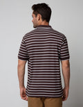 Cole Short Sleeve Polo Shirt Interlock Stripe