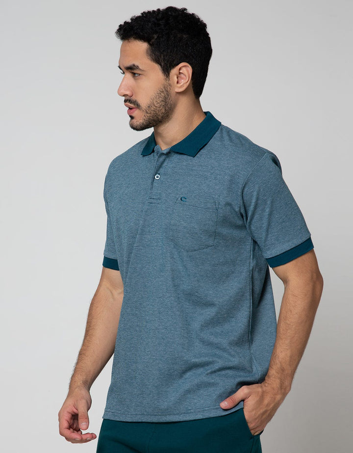 Cole Short Sleeve Polo Shirt Interlock 2 Tone Basic