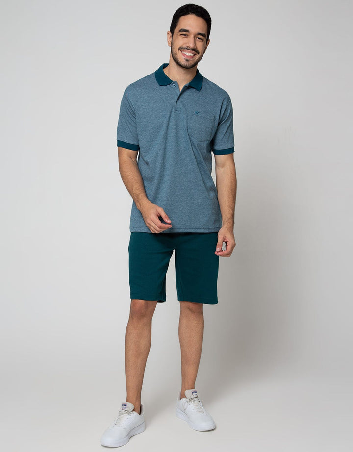 Cole Short Sleeve Polo Shirt Interlock 2 Tone Basic