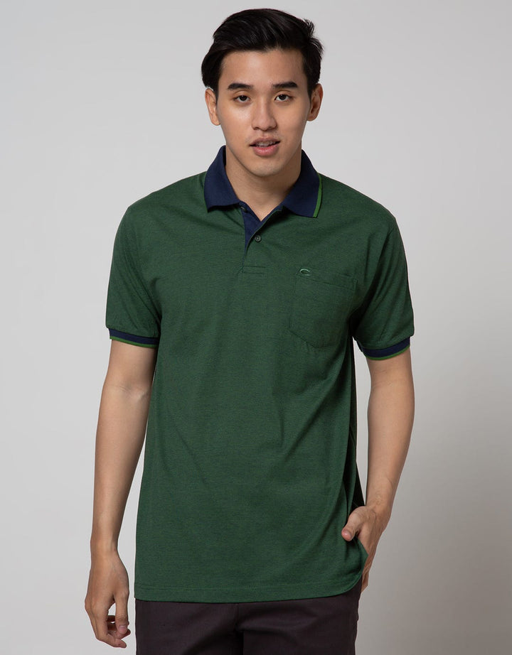Cole Short Sleeve Polo Shirt Fider Stripe Solid