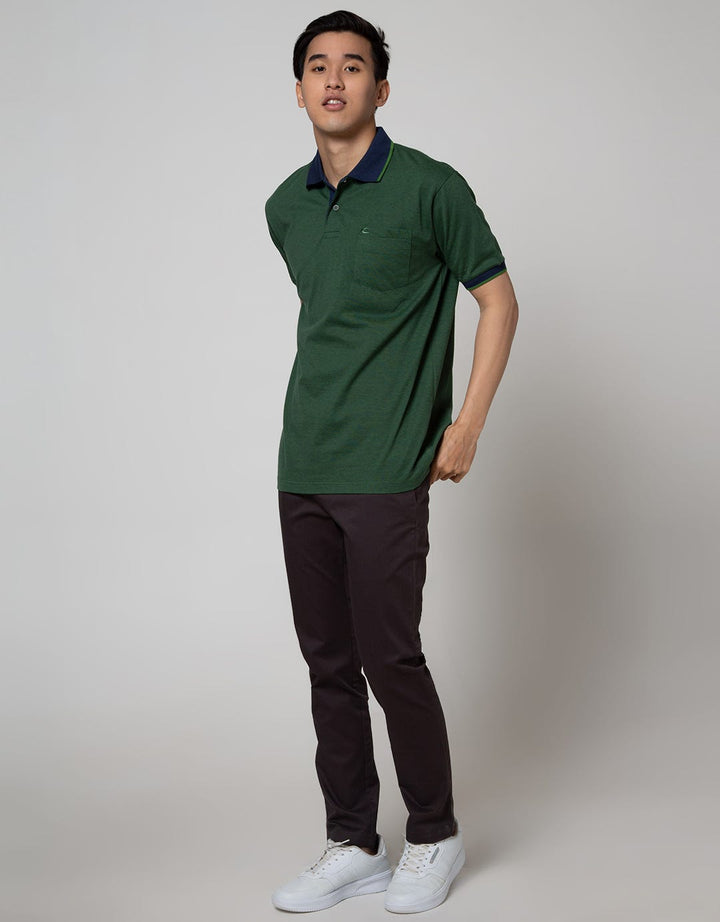 Cole Short Sleeve Polo Shirt Fider Stripe Solid